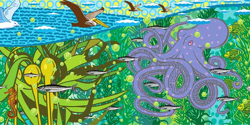 FCMA-art-architecture-murals-1 John Van Hamersveld Mural The Octopus Garden