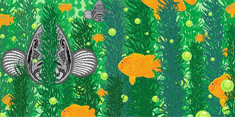 FCMA-art-architecture-murals-4 John Van Hamersveld Mural Giant Sea Bass and Garibaldi Friends